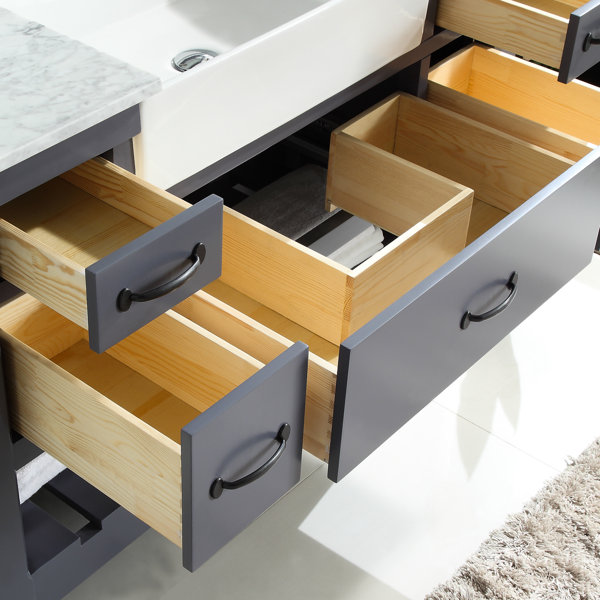 Gracie Oaks Mantra 48'' Free Standing Single Bathroom Vanity with